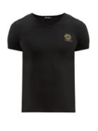 Matchesfashion.com Versace - Medusa Logo V Neck Jersey T Shirt - Mens - Black