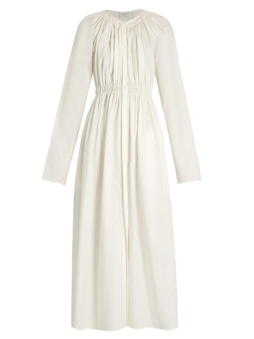 Lemaire Gathered Cotton-poplin Dress
