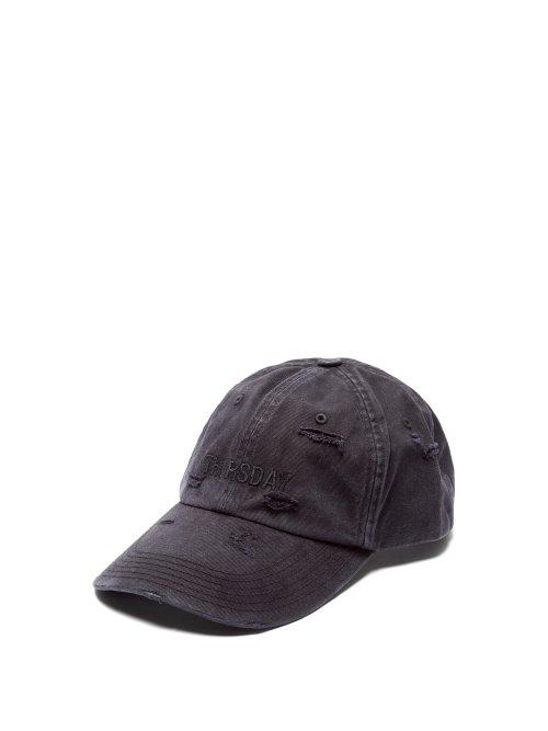Matchesfashion.com Vetements - X Reebok Weekday Thursday Embroidered Baseball Cap - Mens - Black