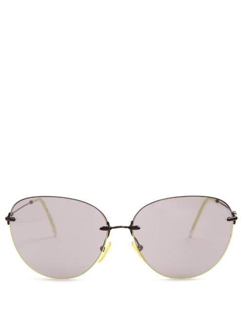 Christopher Kane D-frame Sunglasses