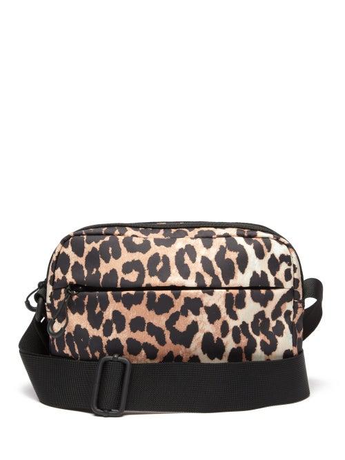 Matchesfashion.com Ganni - Leopard-print Recycled-shell Cross-body Bag - Womens - Leopard