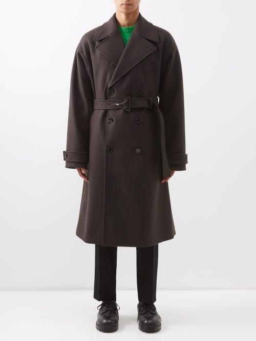 Bottega Veneta - Oversized Trench Coat - Mens - Dark Brown