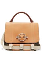 Matchesfashion.com Jw Anderson - Disc Leather Satchel Bag - Womens - Brown Multi