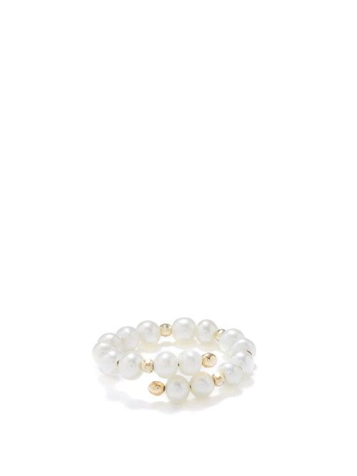 Anissa Kermiche - Impromptu Freshwater-pearl & 14kt Gold Ring - Womens - Pearl
