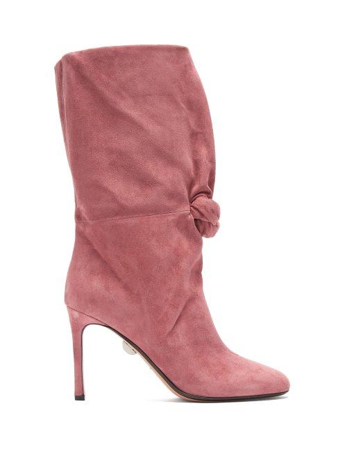 Matchesfashion.com Samuele Failli - Betsy Suede Boots - Womens - Pink