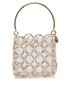 Matchesfashion.com Rosantica By Michela Panero - Joplin Beaded Metal Ring Clutch Bag - Womens - Gold Multi