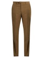 Gieves & Hawkes Slim-leg Brushed-cotton Chino Trousers