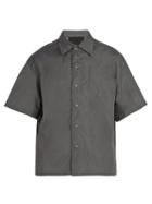 Matchesfashion.com Prada - Short Sleeved Shirt - Mens - Grey