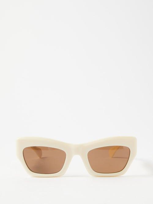 Port Tanger Eyewear - Ayreen Cat-eye Acetate Sunglasses - Mens - Sand
