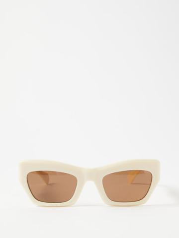Port Tanger Eyewear - Ayreen Cat-eye Acetate Sunglasses - Mens - Sand