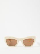 Port Tanger Eyewear - Ayreen Cat-eye Acetate Sunglasses - Mens - Sand