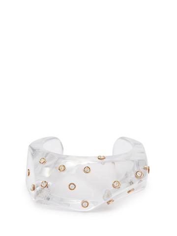 Matchesfashion.com Wai Wai - X Betina De Luca Crystal Studded Cuff - Womens - Clear