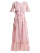 Matchesfashion.com Athena Procopiou - Julia Button Front Dress - Womens - Light Pink