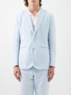 Orlebar Brown - Ullock Linen-blend Blazer - Mens - Light Blue