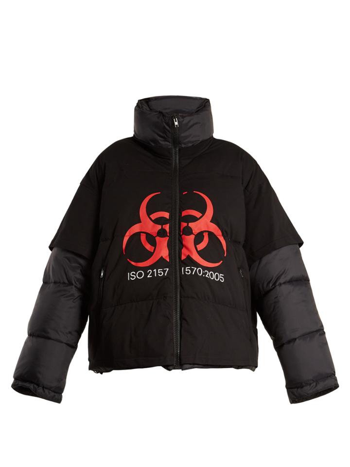 Vetements Genetically Modified Layered Quilted Jacket