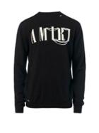 Amiri - Logo-jacquard Sweater - Mens - Black