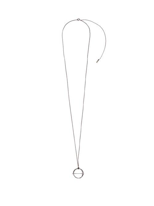 Matchesfashion.com Ann Demeulemeester - Circle Pendant Silver Necklace - Mens - Silver