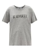 Radarte - Radarte-print Jersey T-shirt - Womens - Grey