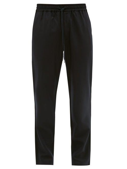 Matchesfashion.com Barena Venezia - Cosmo Virgin Wool Blend Track Pants - Mens - Navy