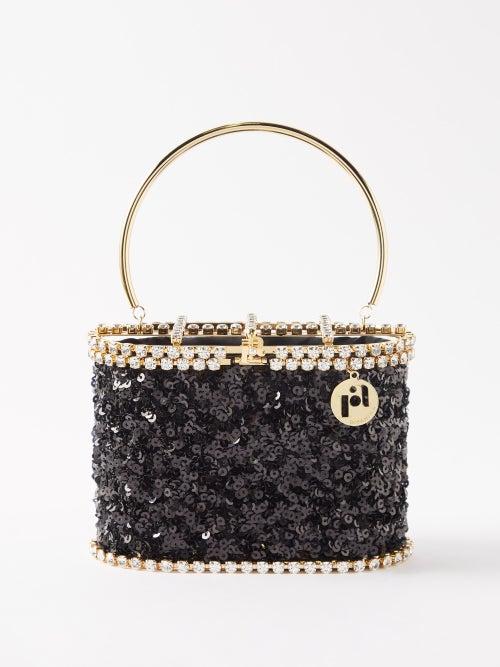 Rosantica - Holli Ballerina Sequin-embellished Handbag - Womens - Black