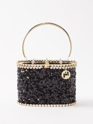 Rosantica - Holli Ballerina Sequin-embellished Handbag - Womens - Black