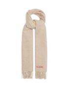 Acne Studios - Canada Narrow New Fringed Wool Scarf - Womens - Cream