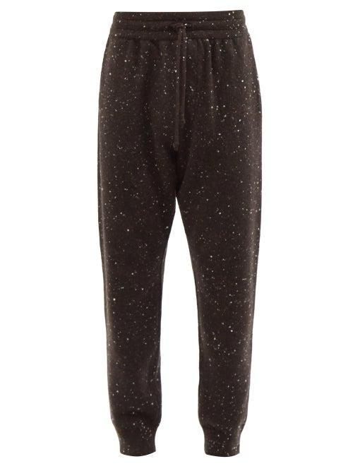 Auralee - Drawstring-waist Wool-blend Track Pants - Mens - Dark Brown