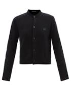 Acne Studios - Keva Face-patch Wool Cardigan - Womens - Black