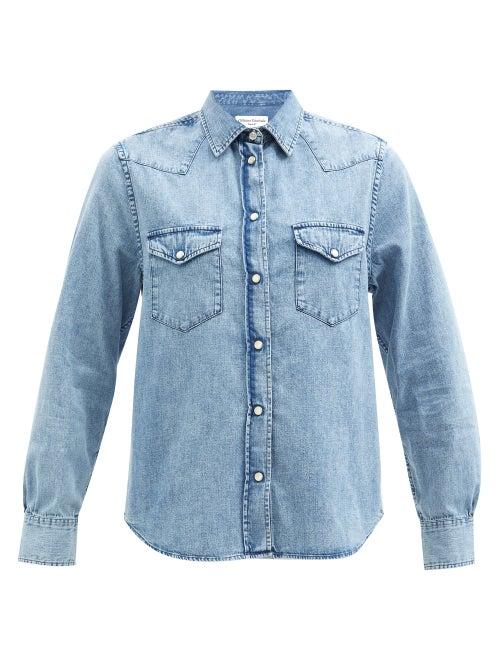 Officine Gnrale - Livia Flap-pocket Denim Shirt - Womens - Denim