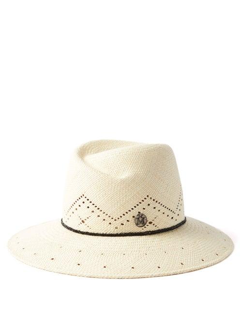 Maison Michel - Virginie Straw Fedora Hat - Womens - Natural