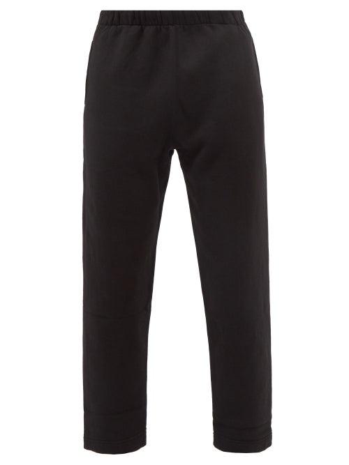 Lady White Co. - Elasticated-waist Cotton-fleece Track Pants - Mens - Black
