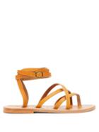 Ladies Shoes K.jacques - Zenobie Leather Sandals - Womens - Tan