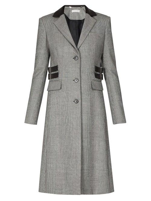 Matchesfashion.com Altuzarra - Annie Single Breasted Prince Of Wales Check Coat - Womens - Grey Multi