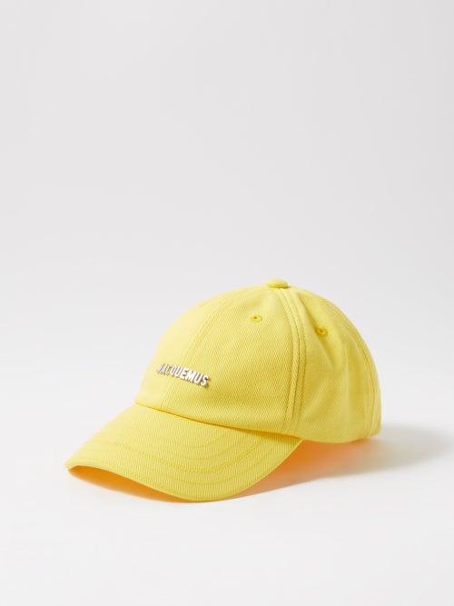 Jacquemus - La Casquette Rond Cutout-back Cotton Baseball Cap - Womens - Pale Yellow