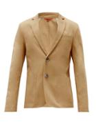 Matchesfashion.com Barena Venezia - Borgo Single-breasted Cotton-twill Blazer - Mens - Khaki