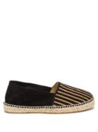 Matchesfashion.com Guanabana - Striped Canvas And Suede Espadrilles - Mens - Navy Multi