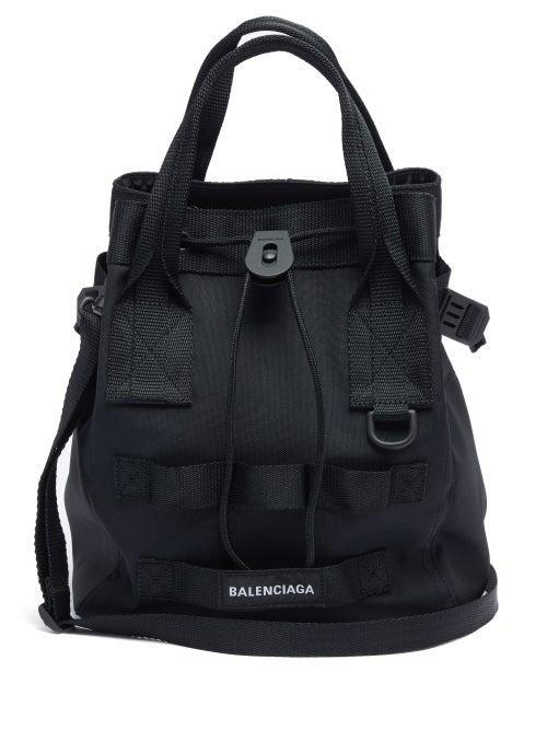 Matchesfashion.com Balenciaga - Army Recycled-nylon Tote Bag - Mens - Black