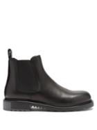 Matchesfashion.com Valentino Garavani - Logo-trimmed Leather Chelsea Boots - Mens - Black