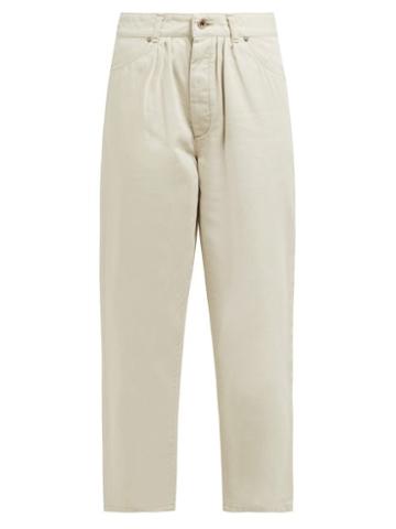 Matchesfashion.com Chimala - Pleated High Rise Jeans - Womens - Ivory