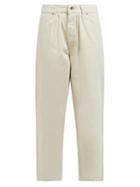 Matchesfashion.com Chimala - Pleated High Rise Jeans - Womens - Ivory