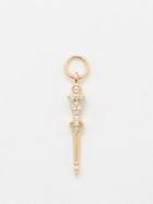 Jacquie Aiche - Dagger Diamond & 14kt Gold Charm - Womens - Gold Multi