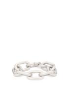 Matchesfashion.com Rosa De La Cruz - Oversized Chain-link Sterling-silver Bracelet - Womens - Silver