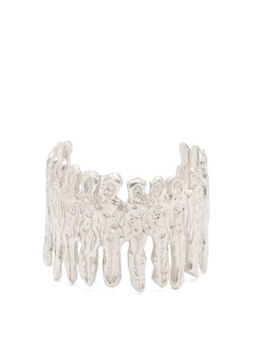 Matchesfashion.com Sonia Boyajian - Feminist Sterling Silver Figure Cuff - Womens - Silver