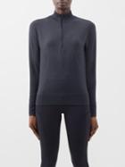 Lululemon - Swiftly Relaxed Recycled Fibre-blend Running Top - Womens - Black Grey