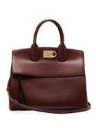 Matchesfashion.com Salvatore Ferragamo - Studio Leather Tote - Womens - Burgundy