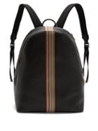 Matchesfashion.com Paul Smith - Signature Stripe Leather Backpack - Mens - Black
