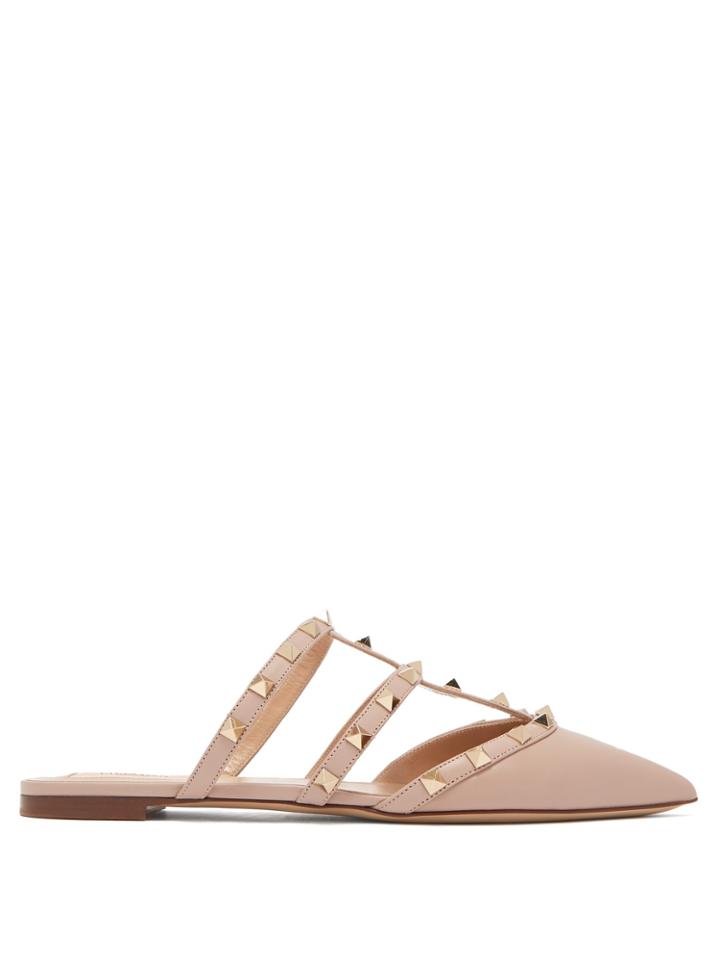 Valentino Rockstud Leather Mules