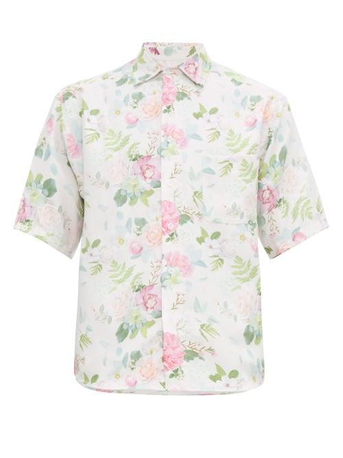 Matchesfashion.com Noon Goons - Prom Floral Print Microfibre Shirt - Mens - Pink