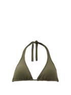 Matchesfashion.com Melissa Odabash - Athens Triangle Bikini Top - Womens - Dark Green