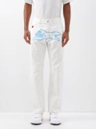 Icecream - Running Dog-print Jeans - Mens - White